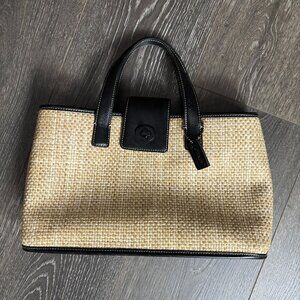 Vintage Coach Summer Straw Tote